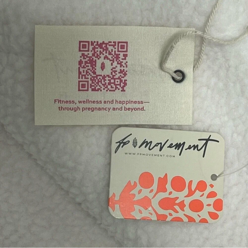 NWT $178 Free People Movement Hatch Maternity Jacket Large Hit The Slopes Fleece - Picture 15 of 15